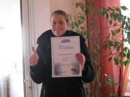 Friederike Sponagel, IDA CMAS Bronze (*), 24.10.2010.